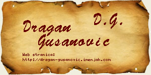Dragan Gušanović vizit kartica